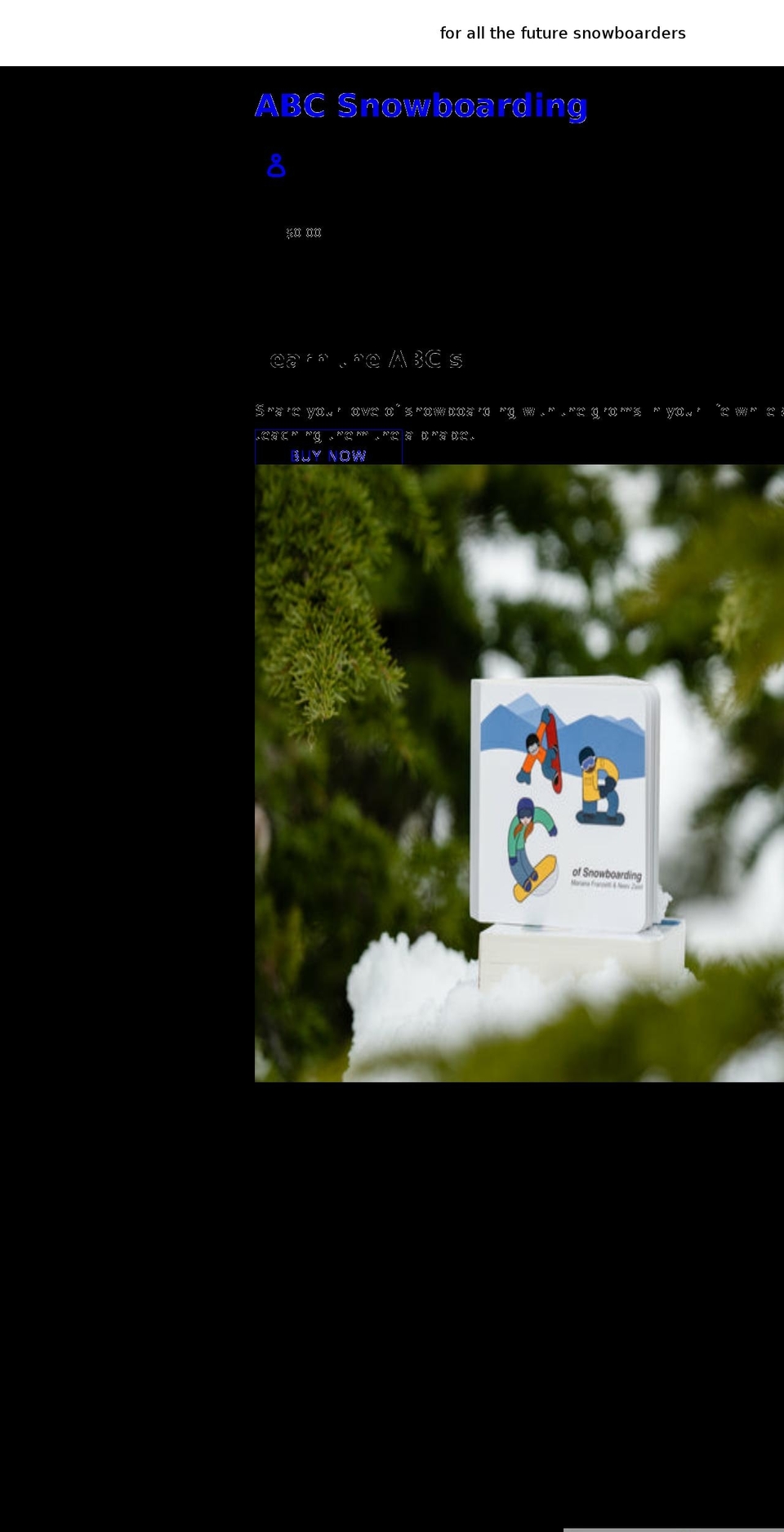 abcsnowboarding.com shopify website screenshot