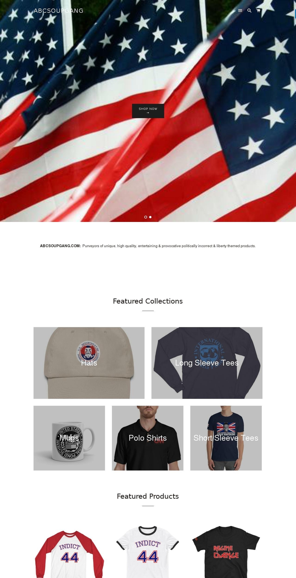 abcsoupgang.com — Shopify storefront screenshot