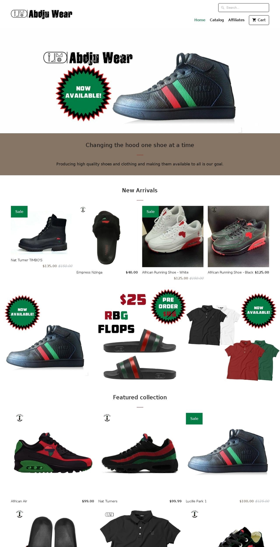 abdjuwear.com — Shopify storefront screenshot