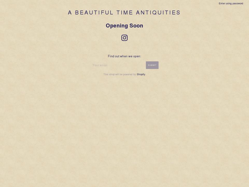 abeautifultime.com — Shopify storefront screenshot