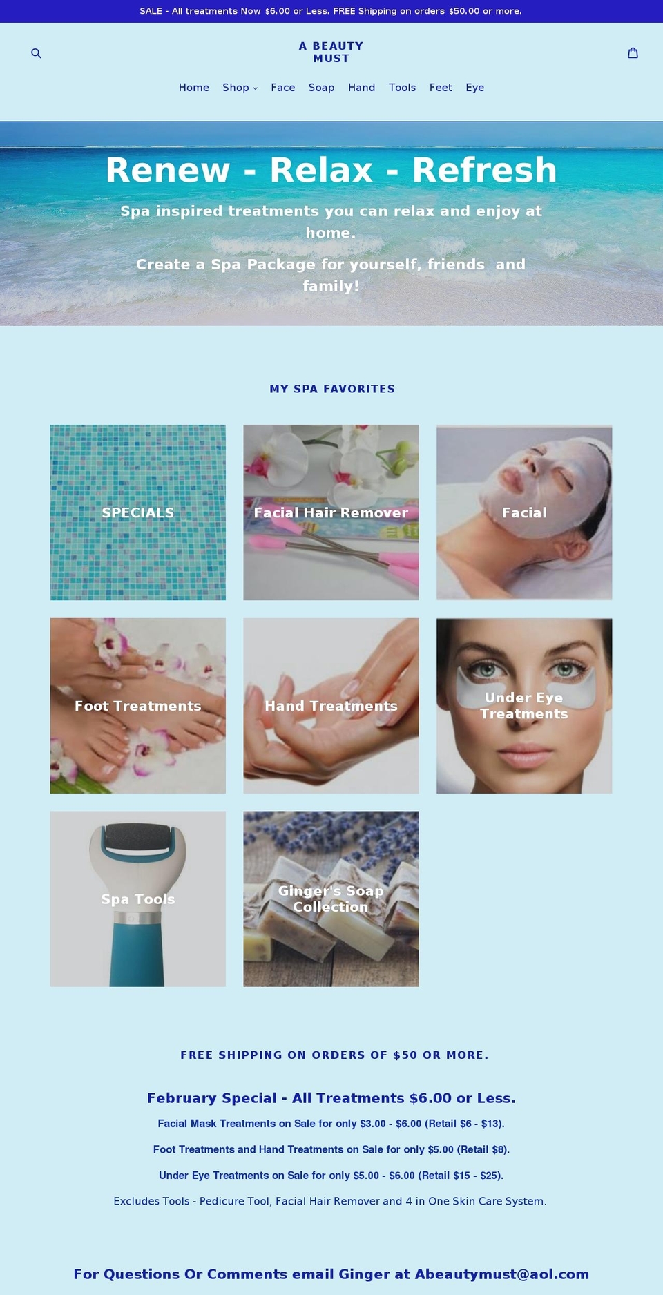 abeautymust.com shopify website screenshot