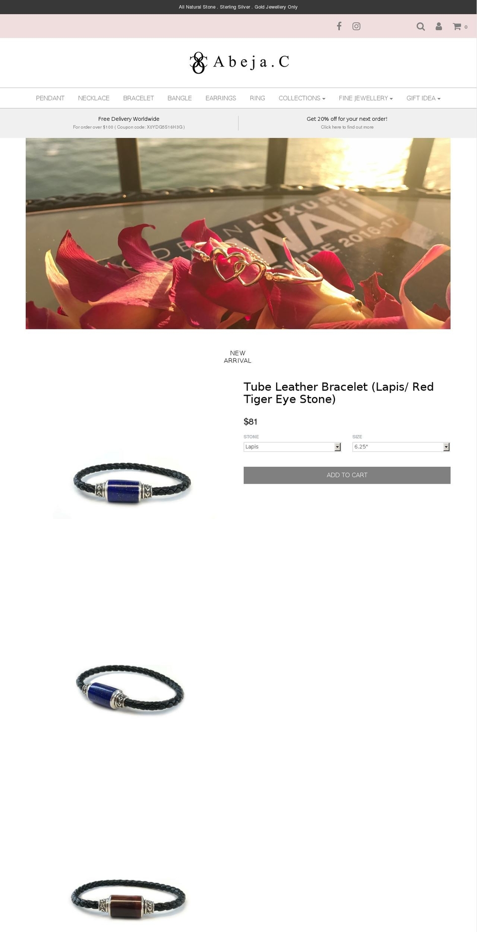 abejac.com — Shopify storefront screenshot