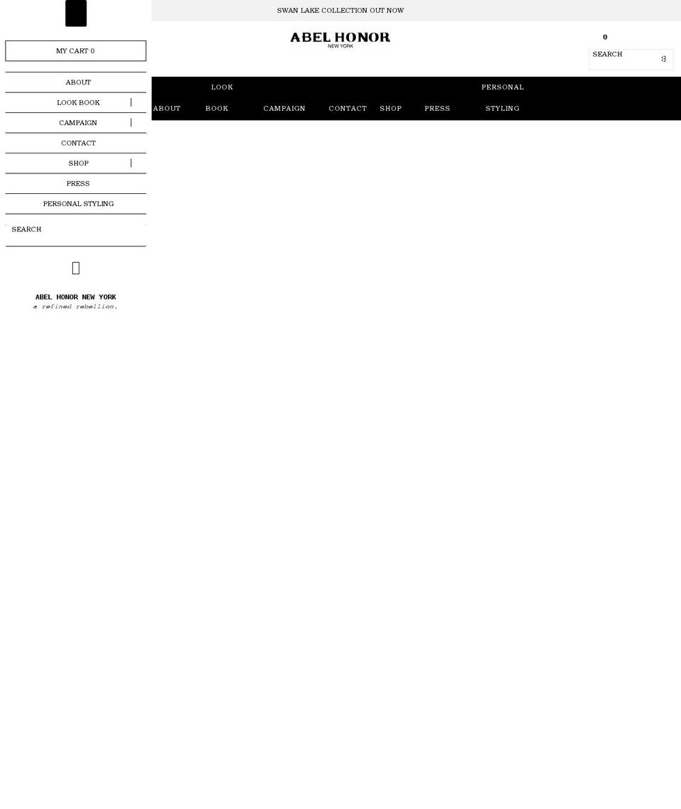 abelhonornewyork.com shopify website screenshot