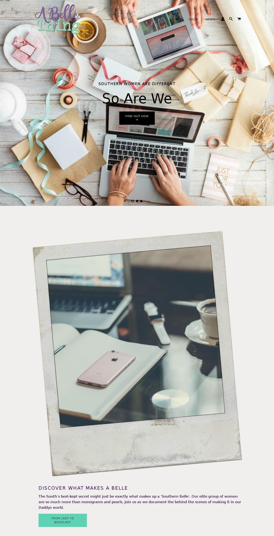 abellething.com — Shopify storefront screenshot