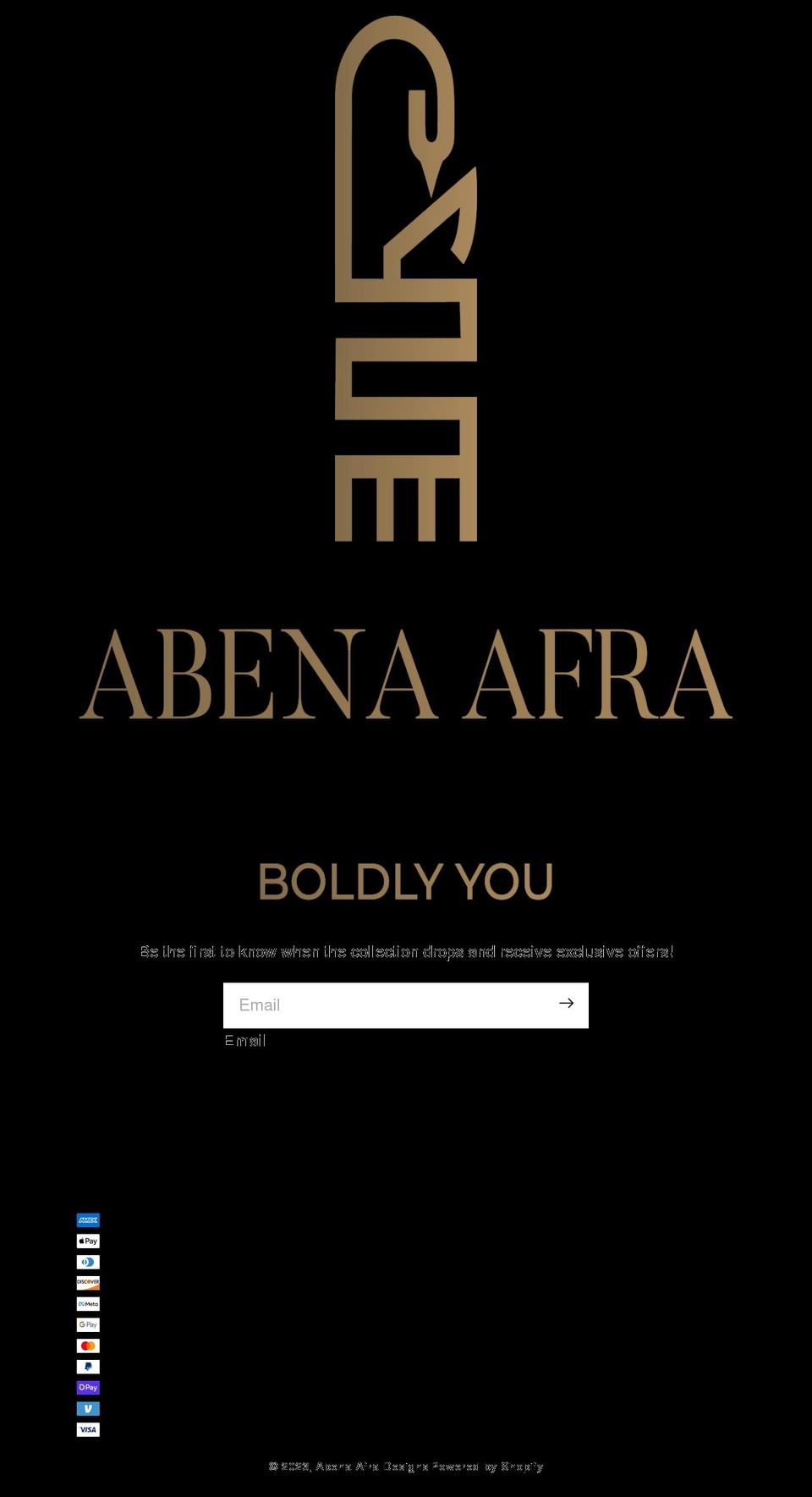 Landing Page Shopify theme site example abenaafra.com