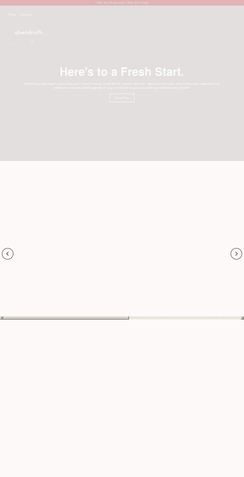 abendrothgolf.com shopify website screenshot