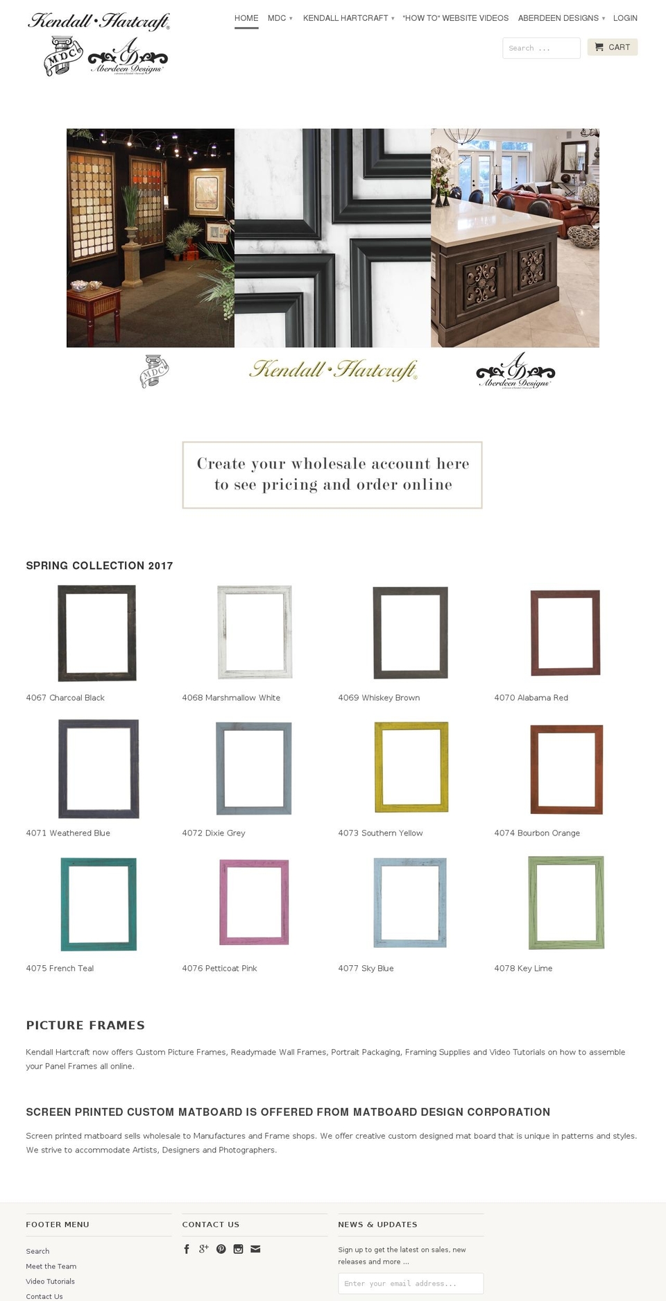 aberdeendesigns.com shopify website screenshot