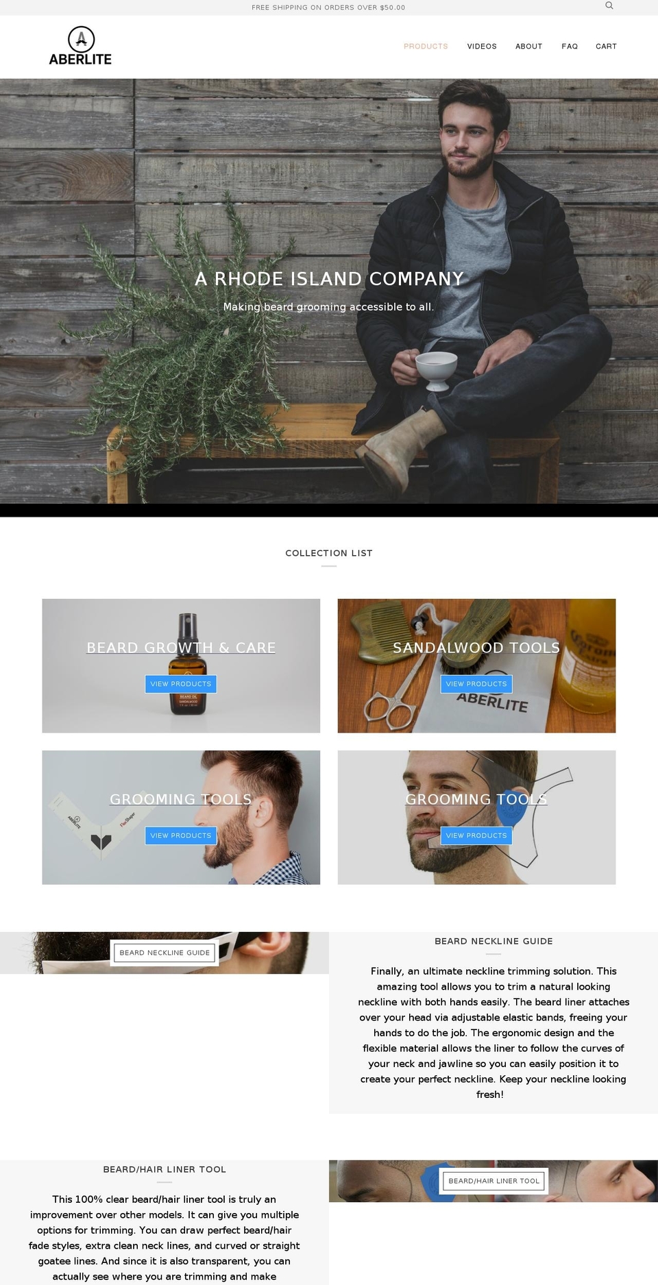 aberlite.com — Shopify storefront screenshot