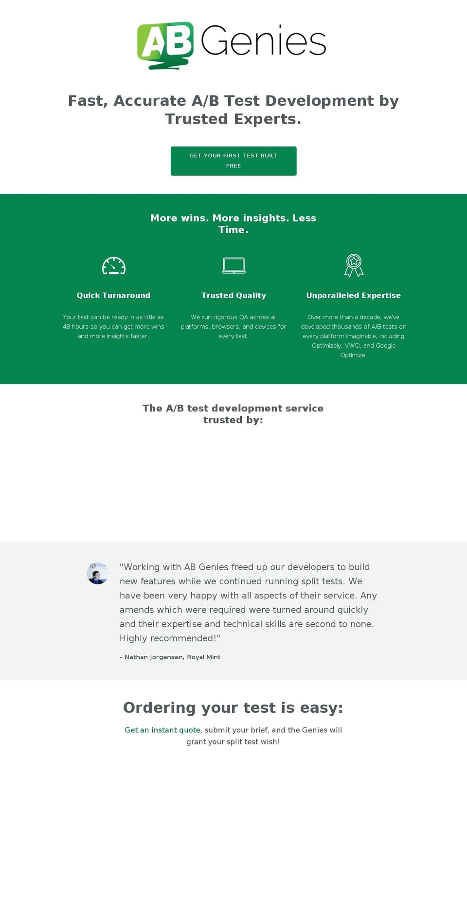 abgenies.com — Shopify storefront screenshot