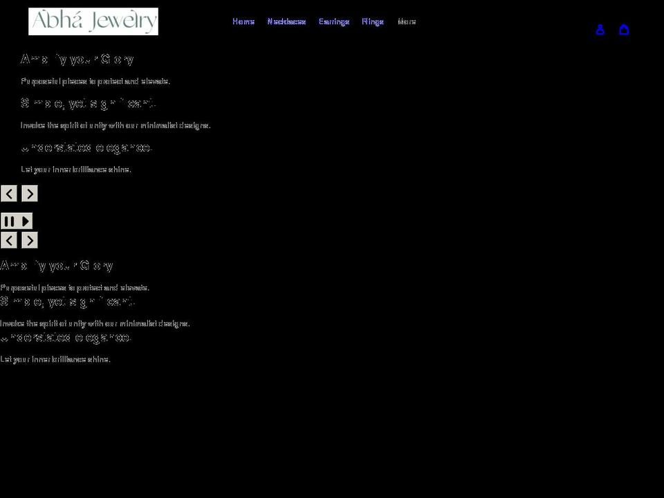 abhajewelry.com shopify website screenshot