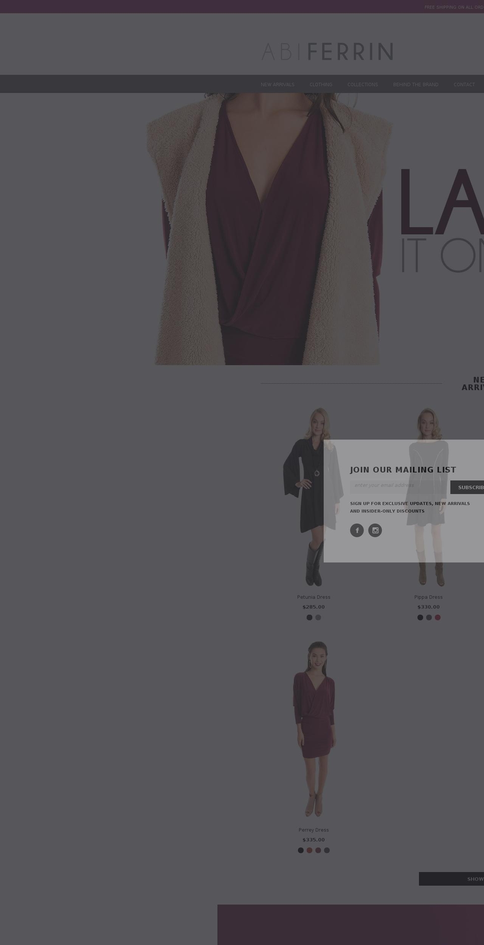 abiferrin.com shopify website screenshot