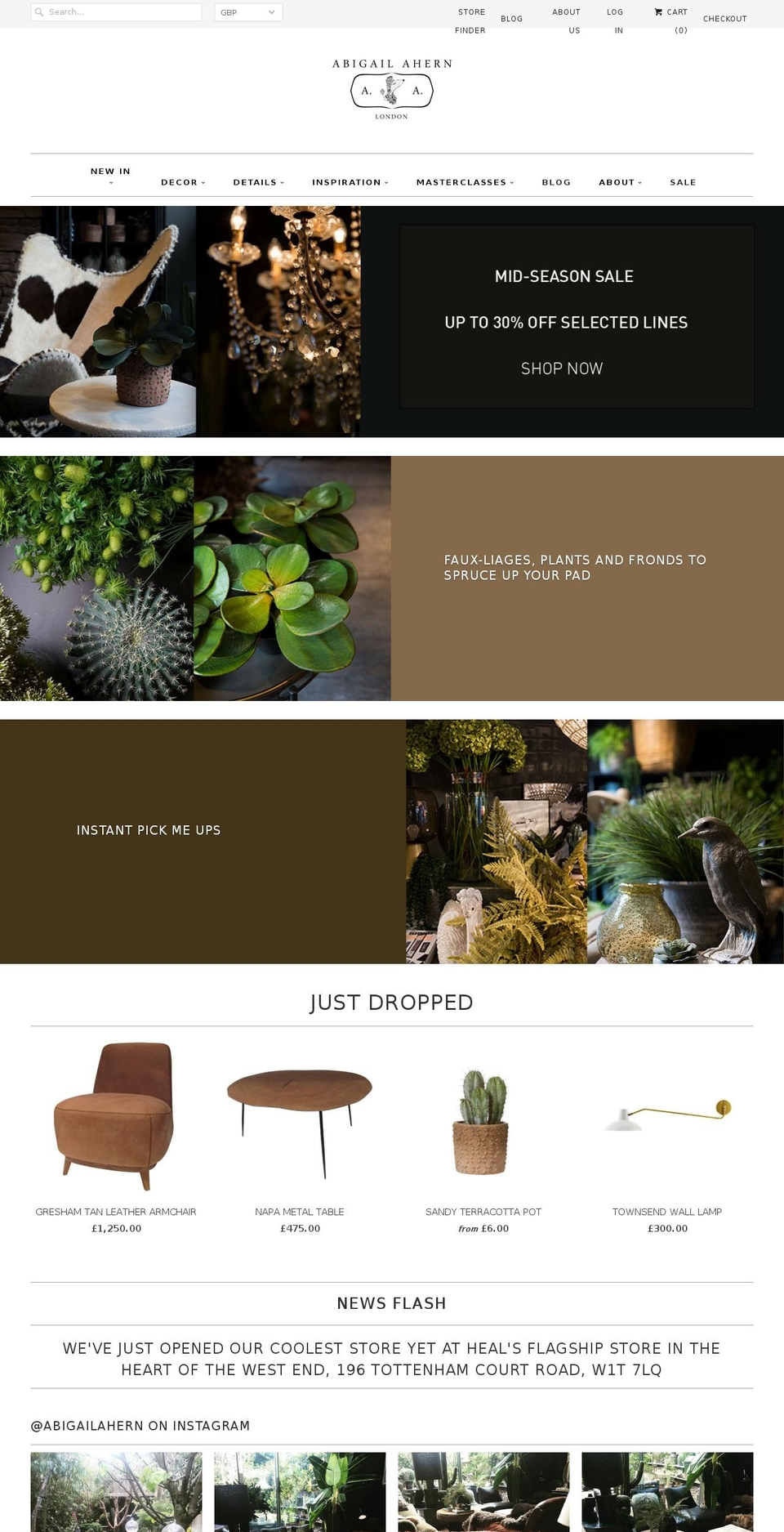 AA Theme - v... - Jul Shopify theme site example abigailahern.myshopify.com