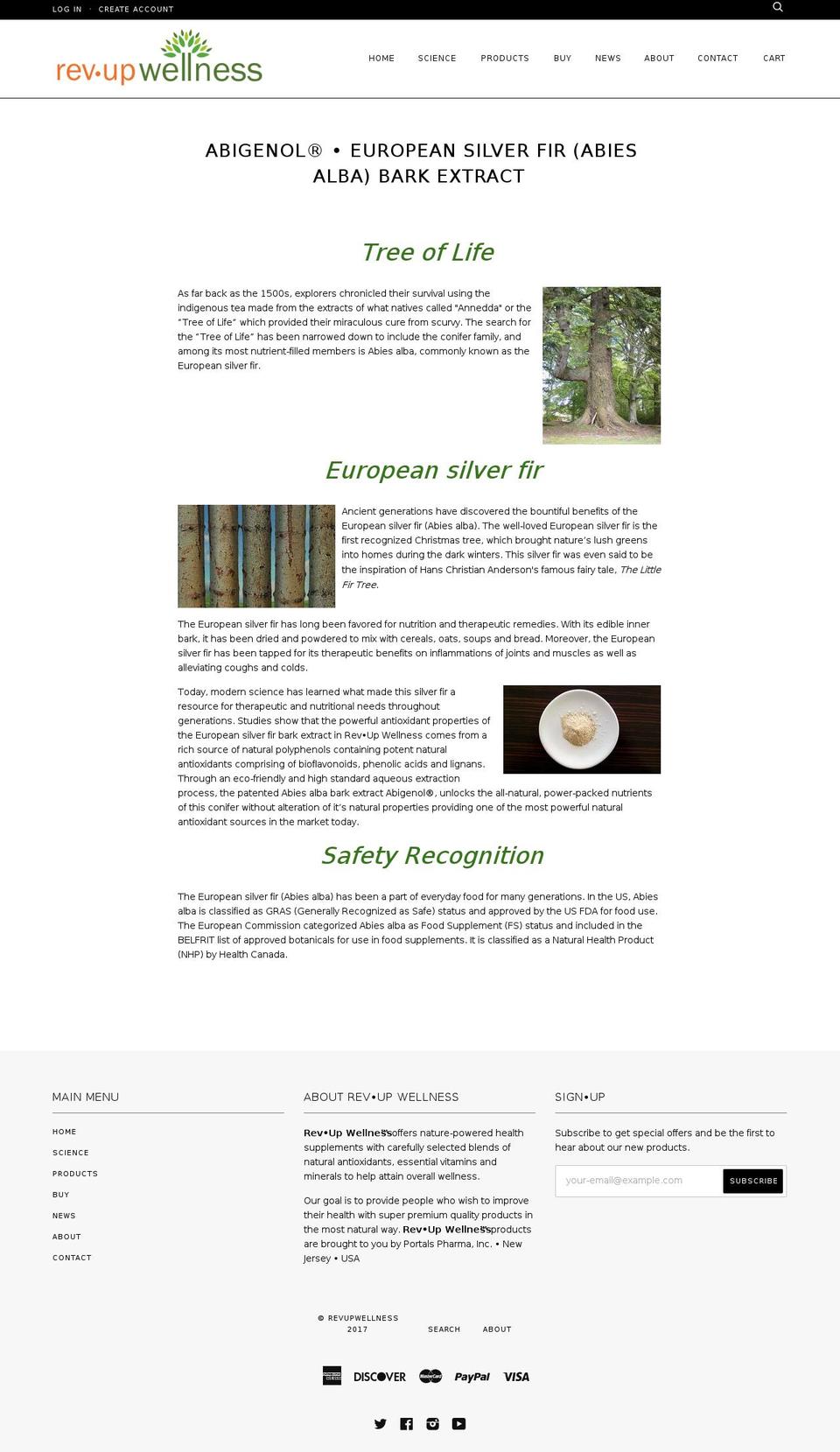 abigenol.com shopify website screenshot
