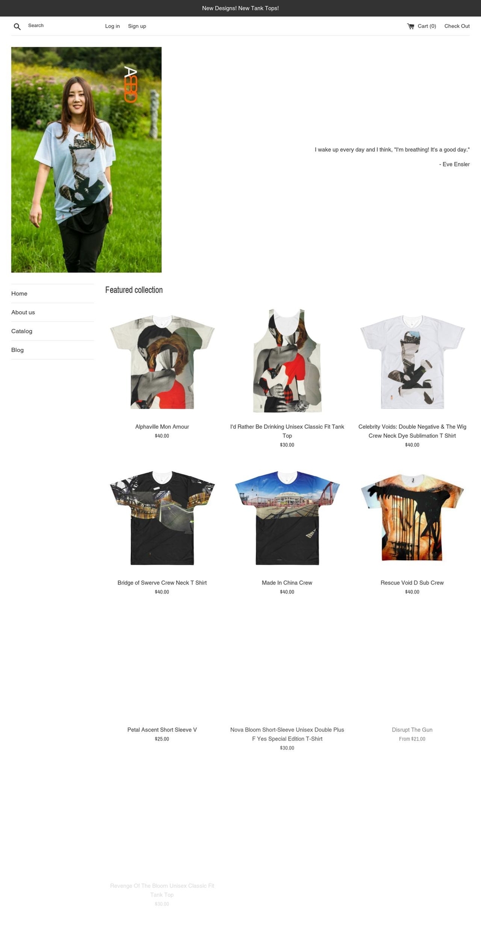 abillionbeautifuldays.com shopify website screenshot