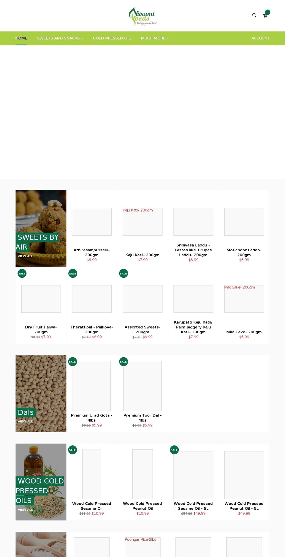 abiramifoodz.com shopify website screenshot