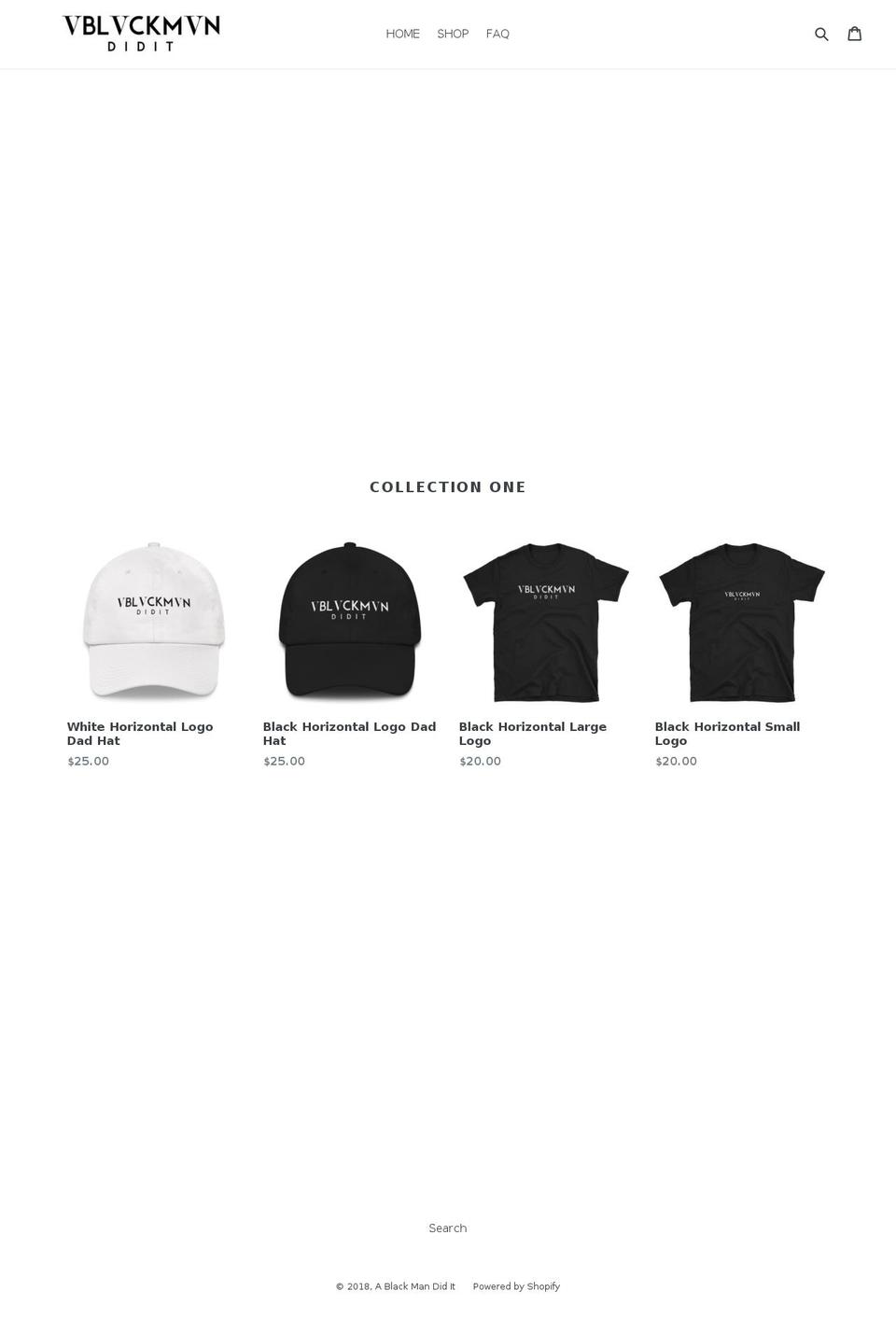 ablackmandidit.com — Shopify storefront screenshot