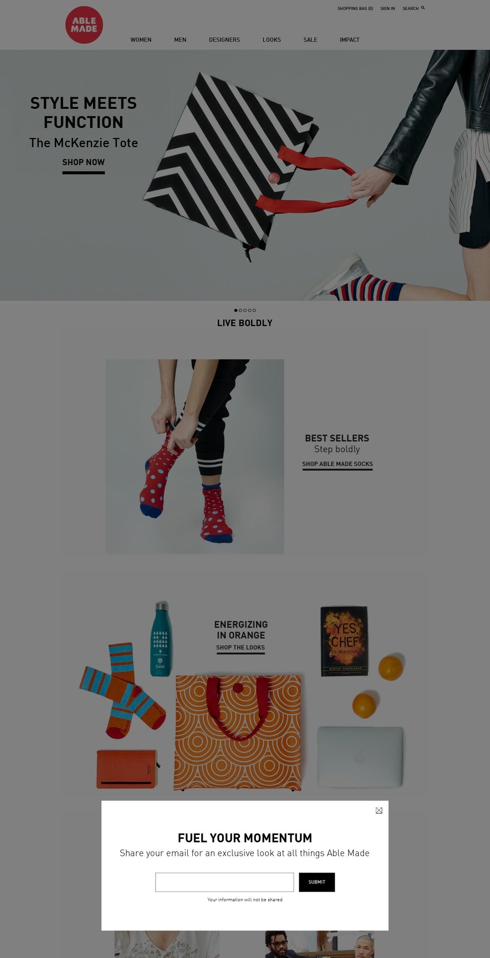 ablemadeshop.com shopify website screenshot