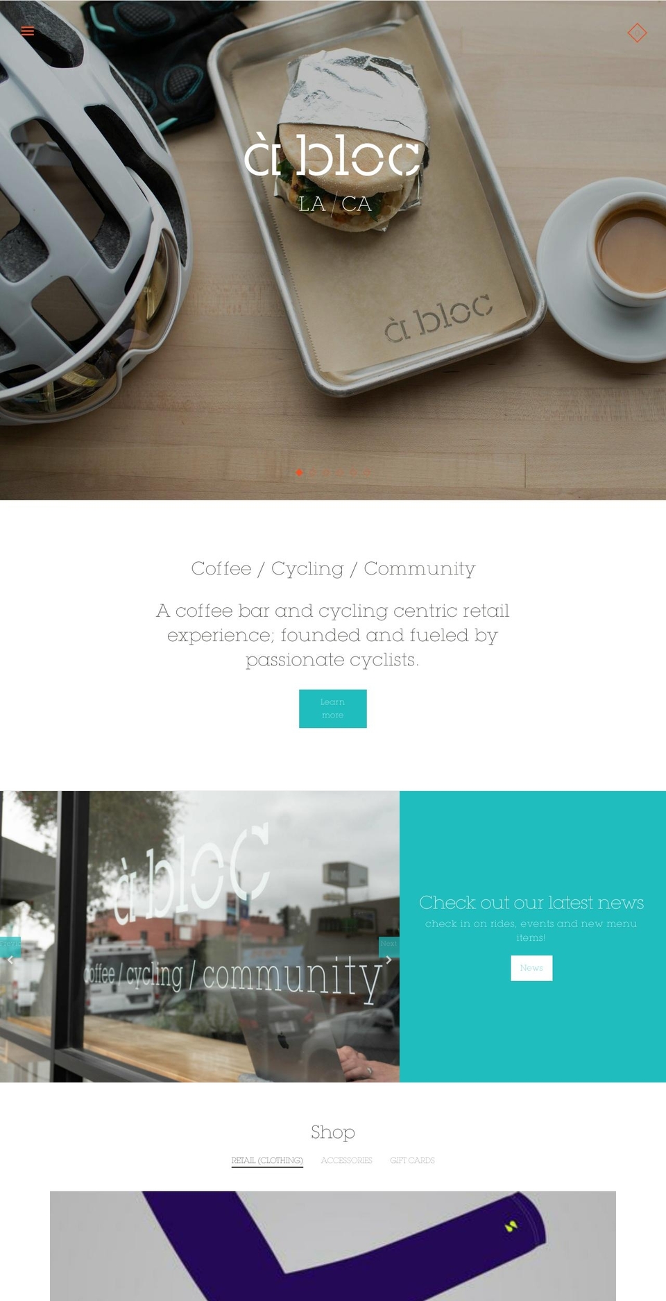 ABLOCLA 2017 Shopify theme site example abloc.coffee