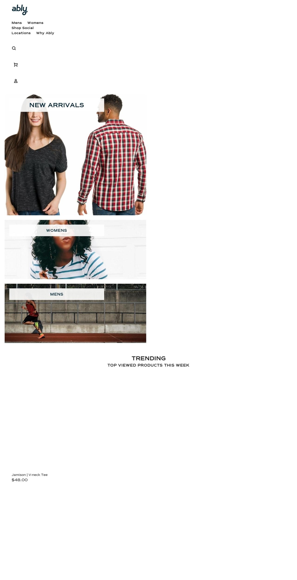ablyedge.com — Shopify storefront screenshot