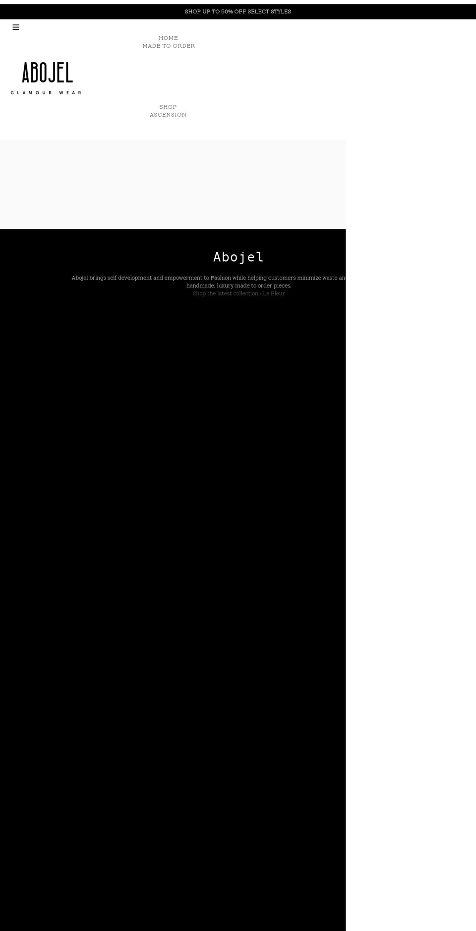 Source code with Installments message Shopify theme site example abojelltd.com