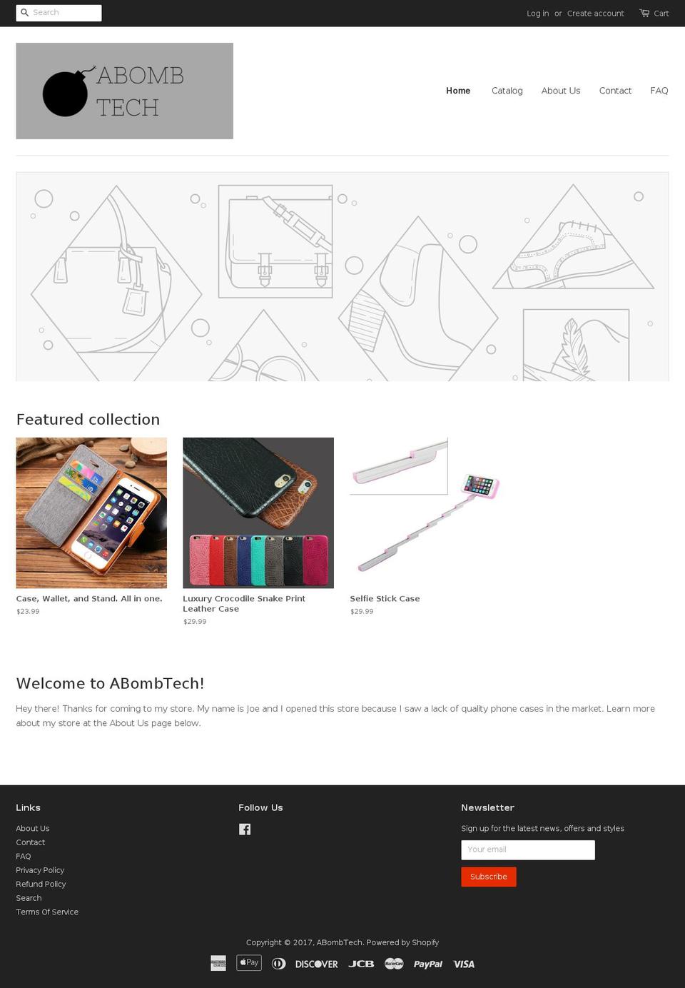 abombtech.com shopify website screenshot
