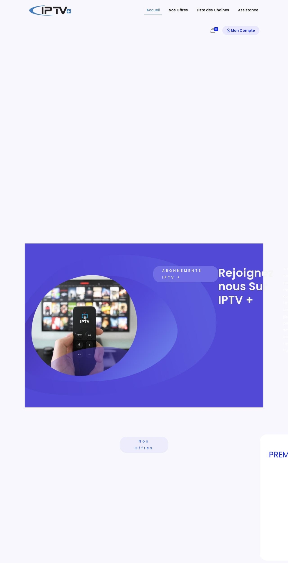 abonnements-iptv.com — Shopify storefront screenshot