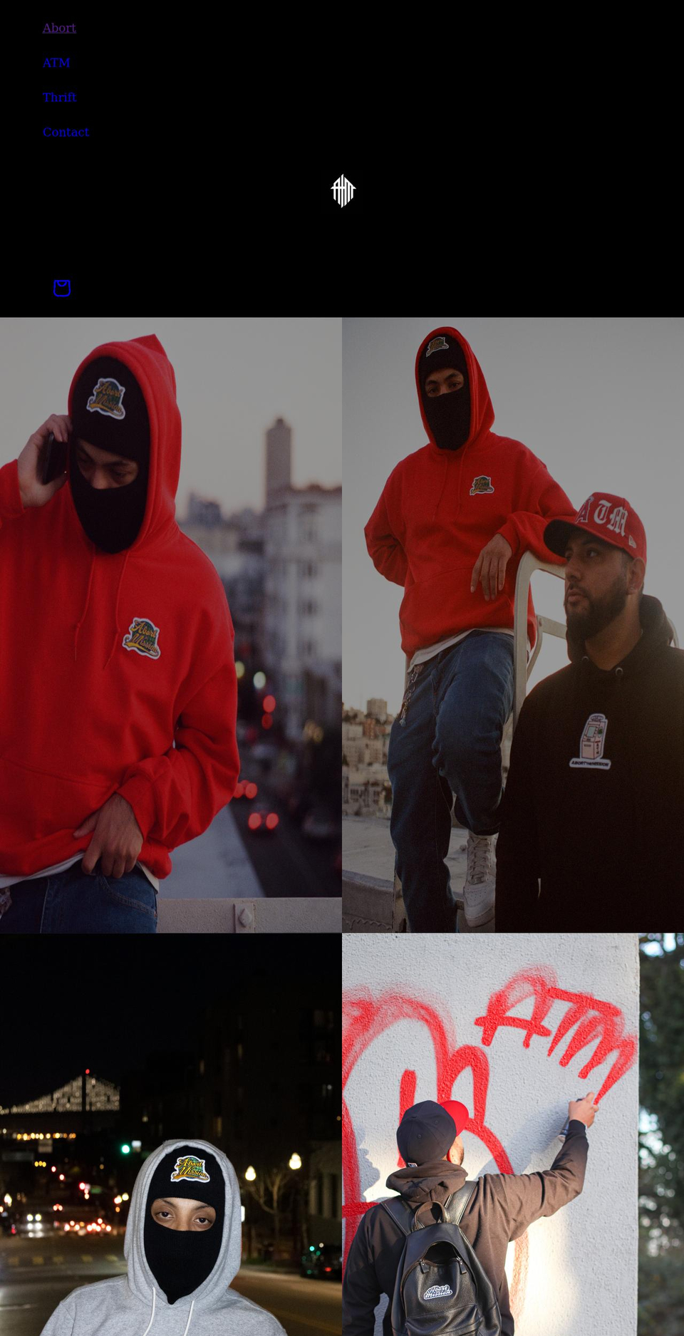abortthemission.com shopify website screenshot