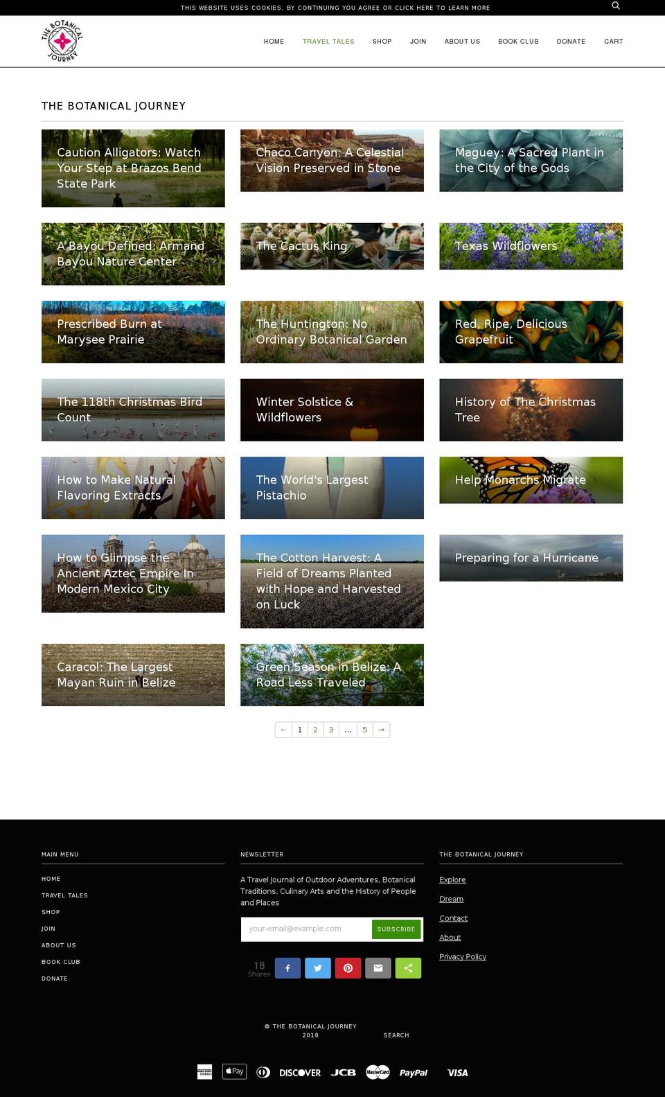 abotanicaljourney.com — Shopify storefront screenshot