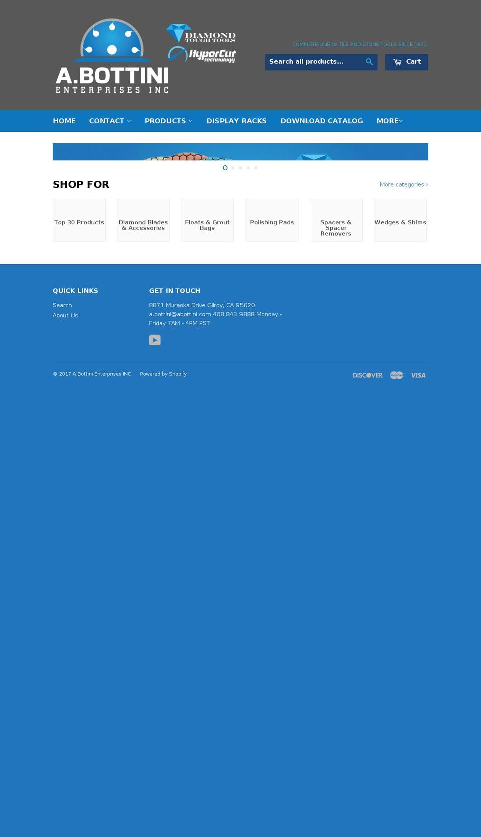 abottini.com shopify website screenshot