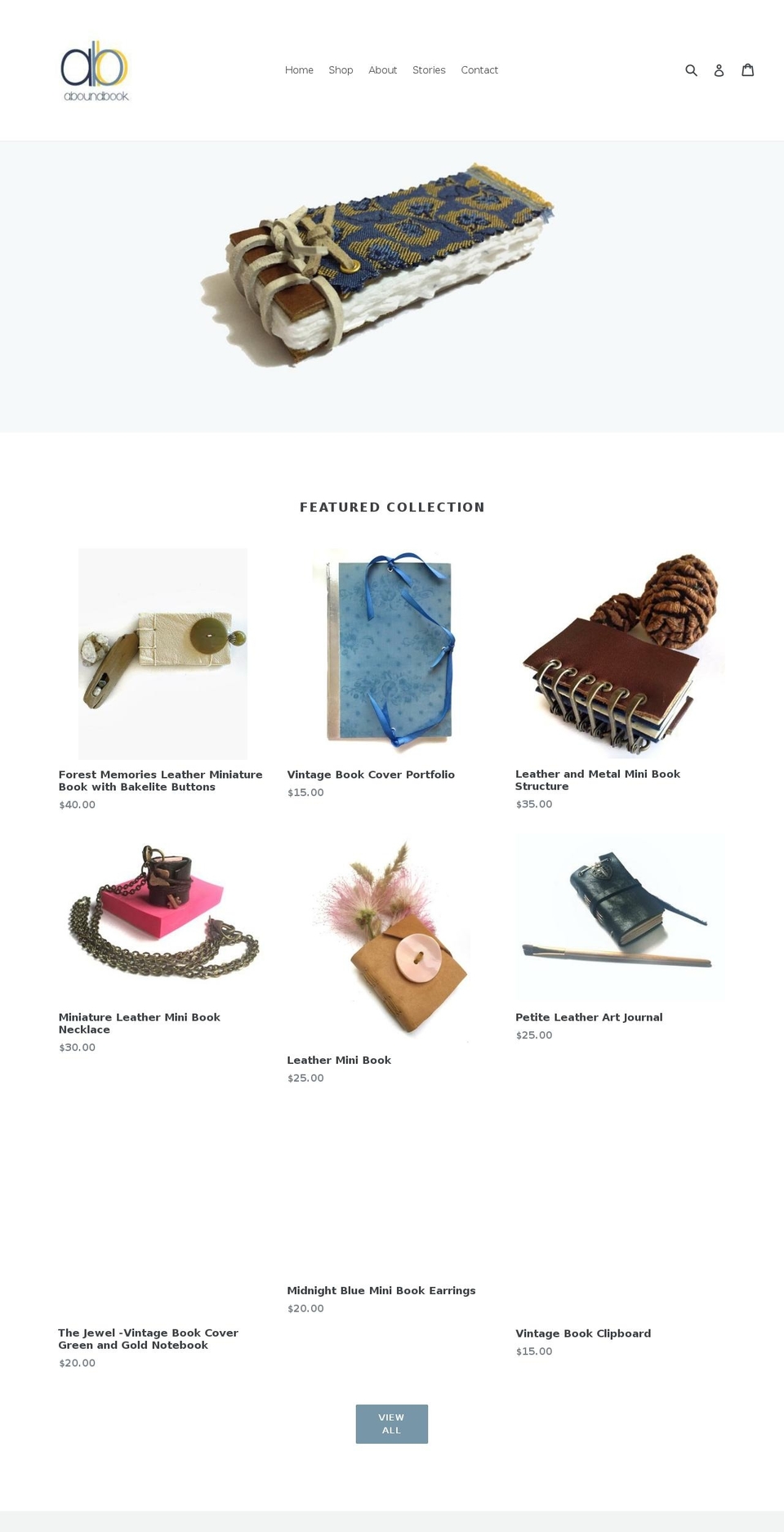 aboundbook.com — Shopify storefront screenshot