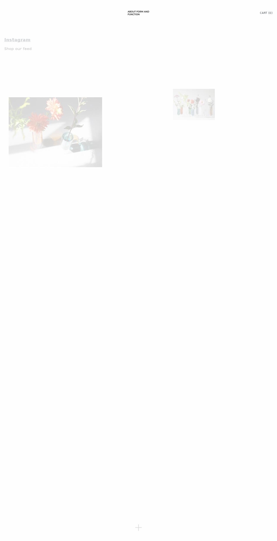 aboutformandfunction.com — Shopify storefront screenshot
