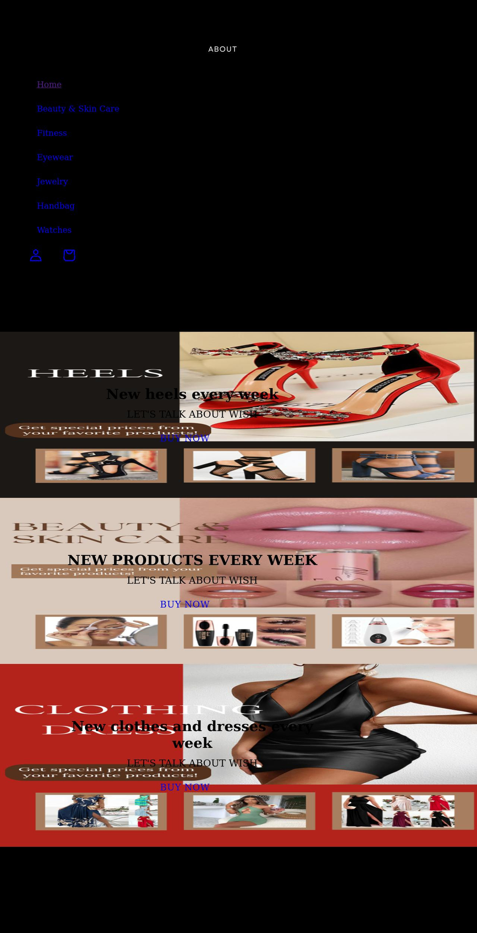aboutwish.com shopify website screenshot