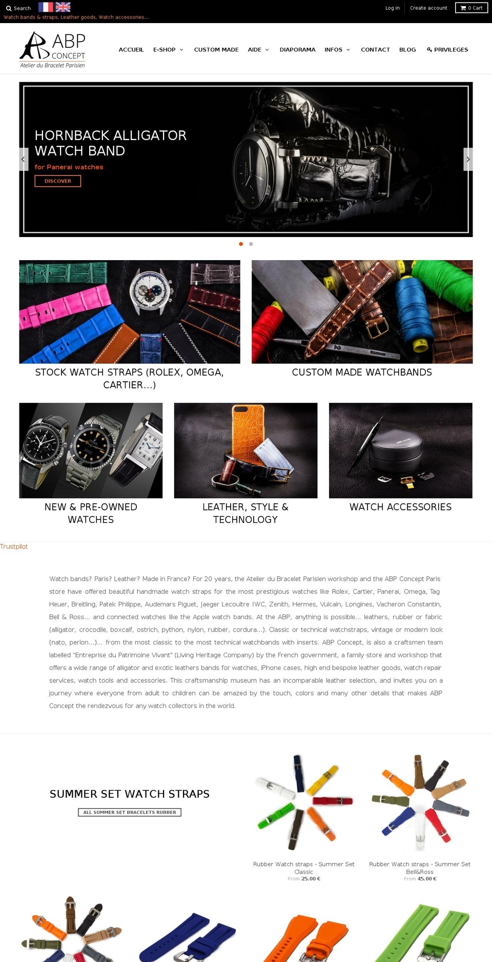 abpconcept.com — Shopify storefront screenshot