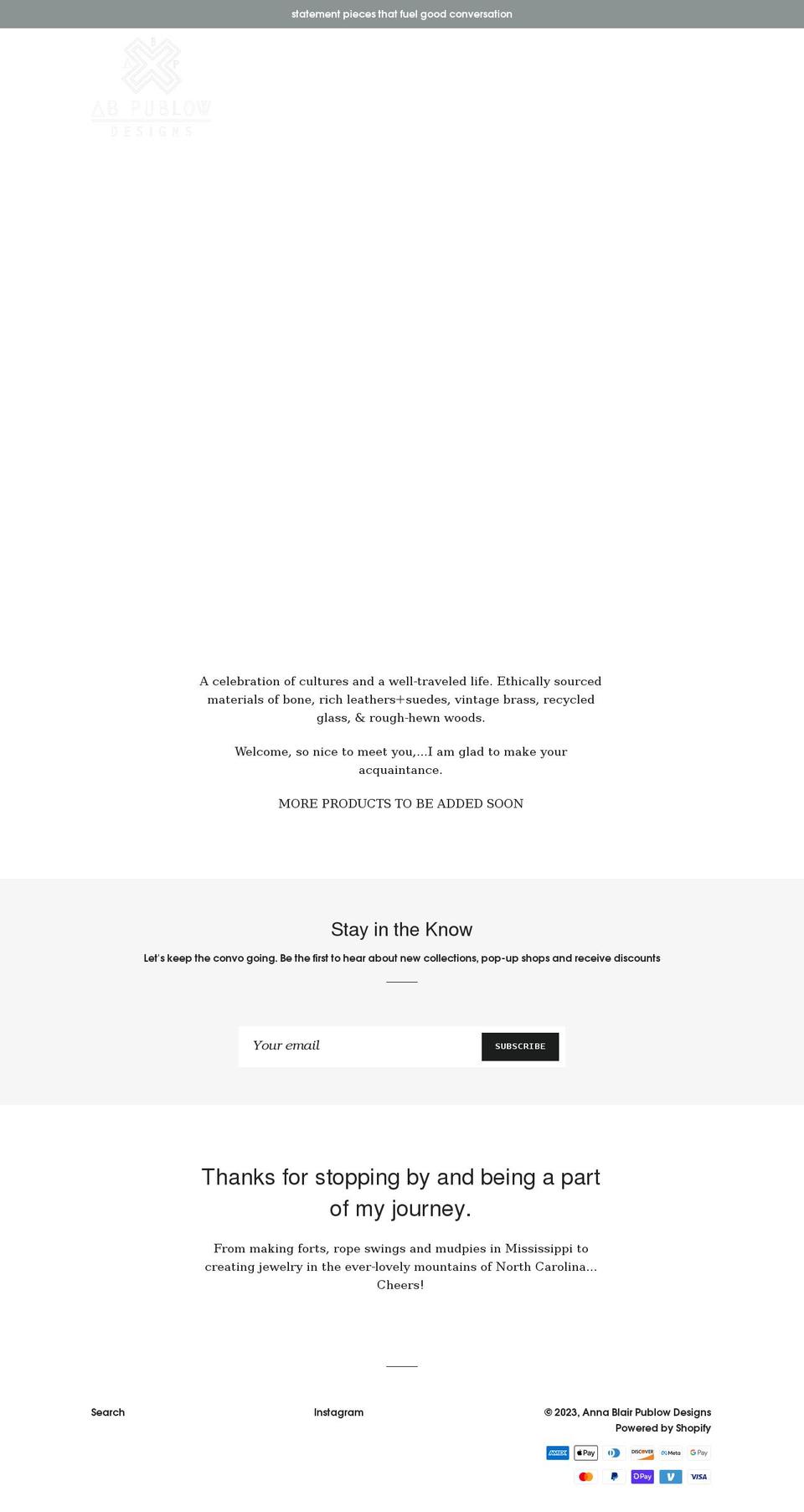 abpublowdesigns.com shopify website screenshot