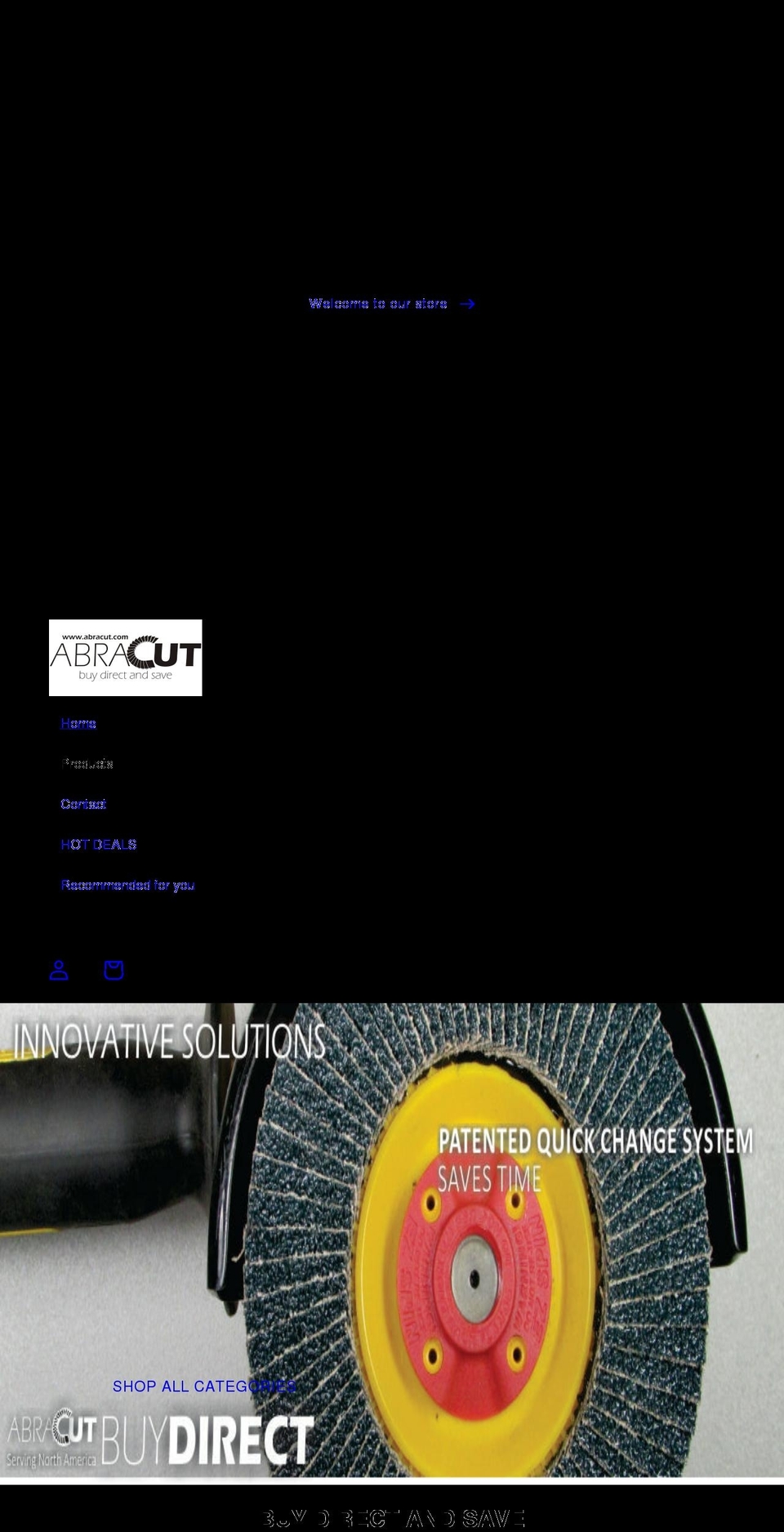 abracut.com shopify website screenshot