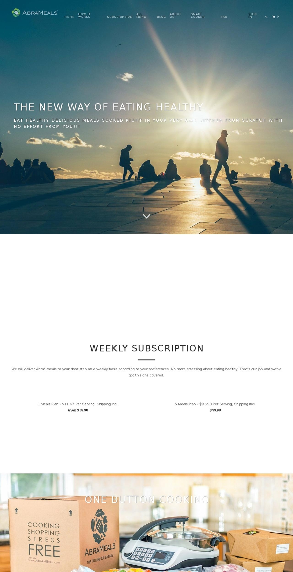 abrameals.com — Shopify storefront screenshot