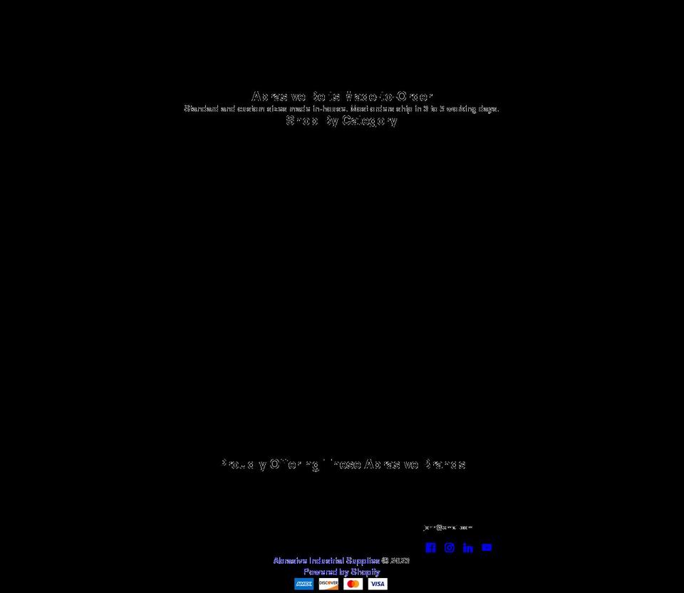 abrasiveind.com — Shopify storefront screenshot