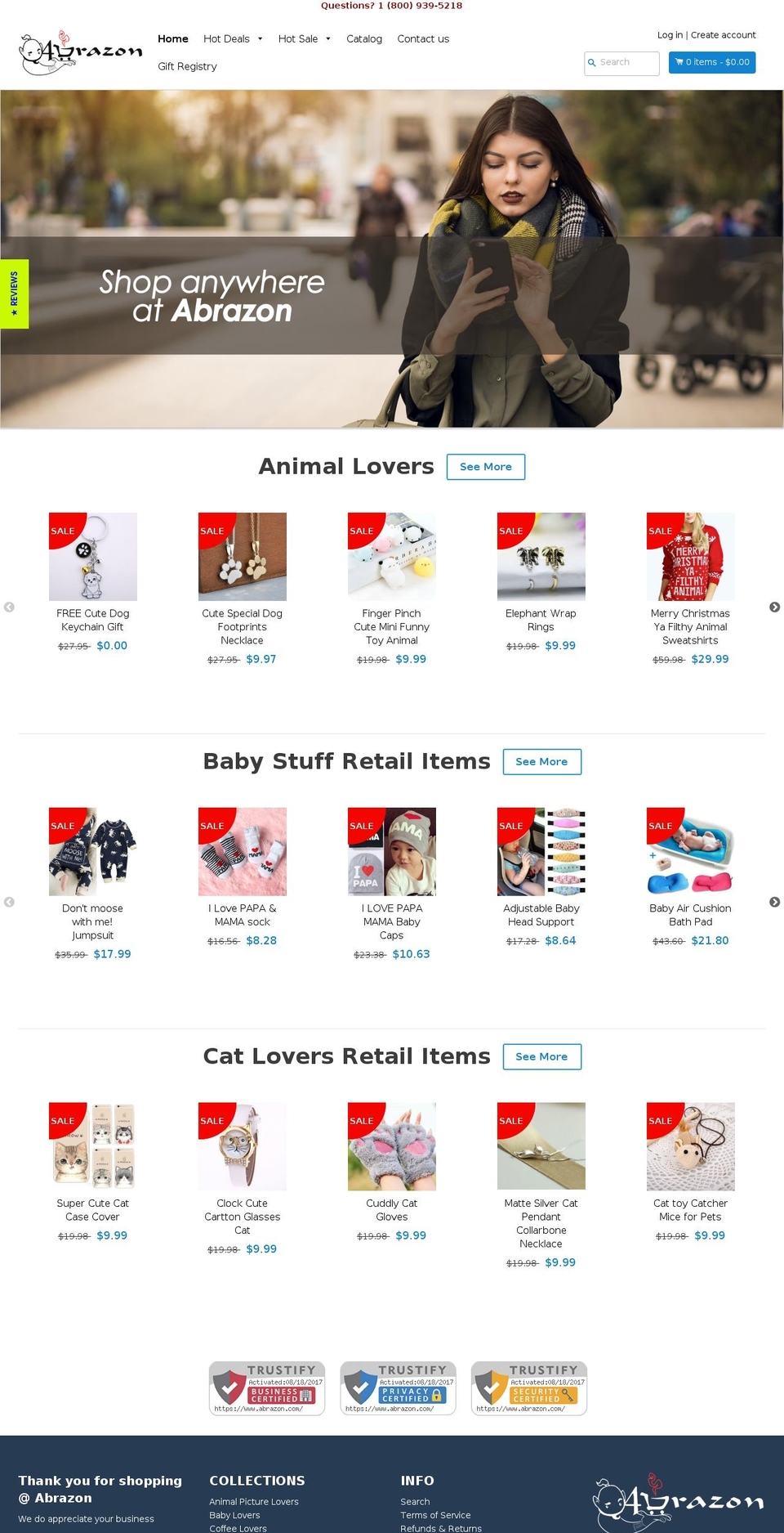 rs-theme Shopify theme site example abrazon.com