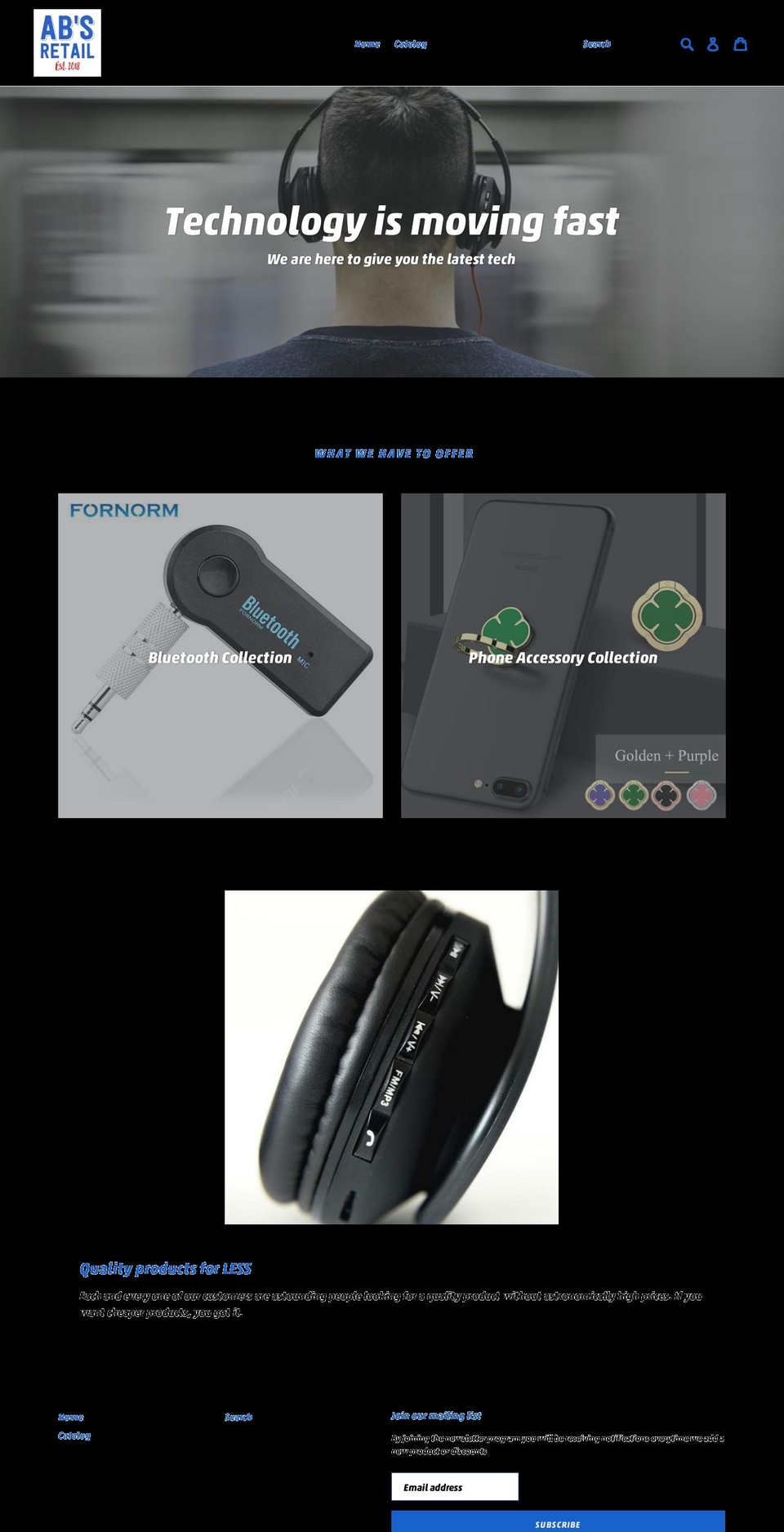 abretail.net shopify website screenshot