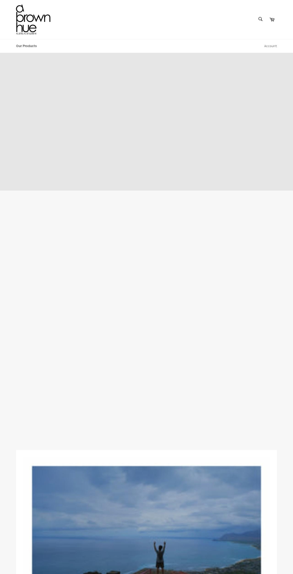 abrownhue.com shopify website screenshot