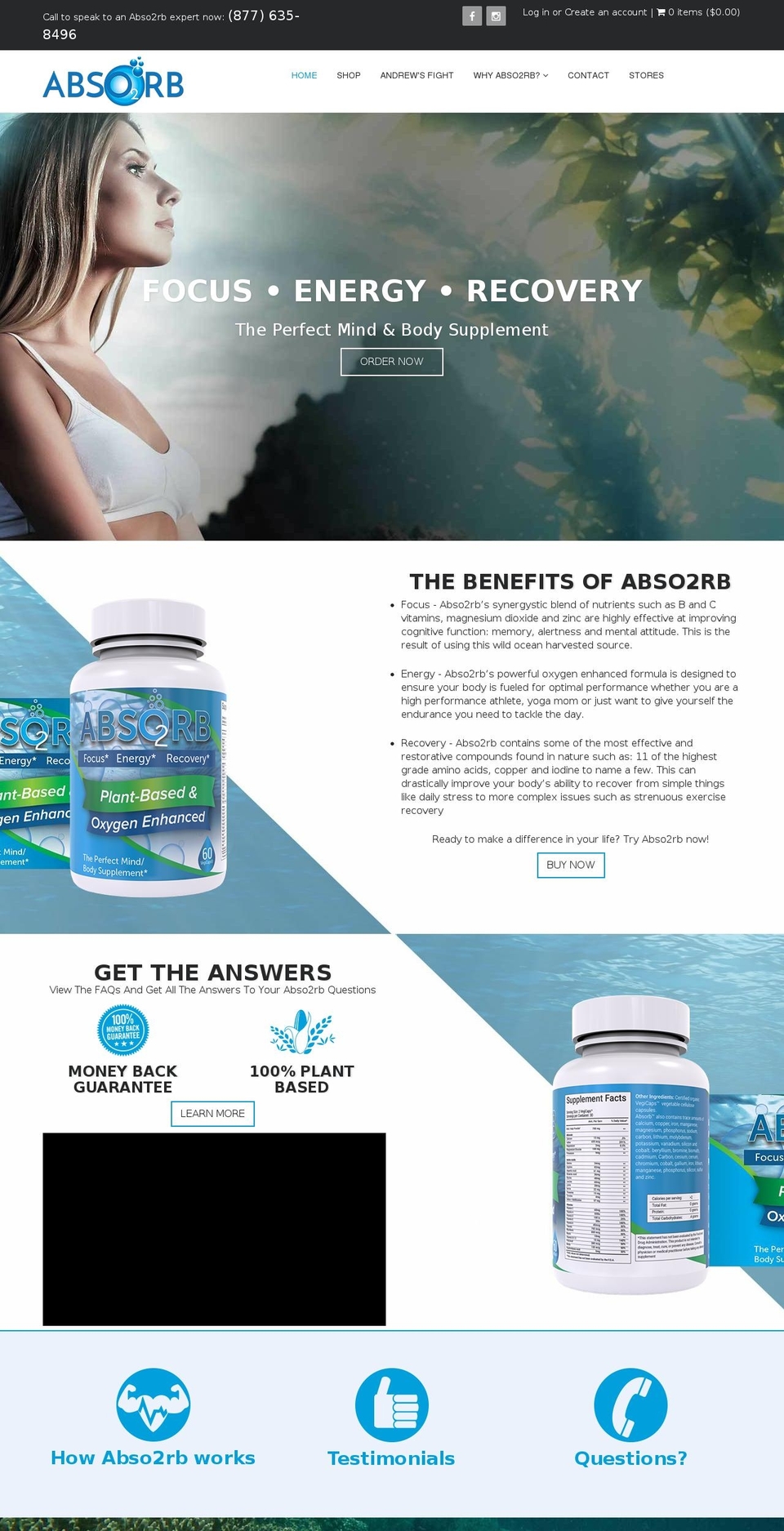 abso2rb.com shopify website screenshot