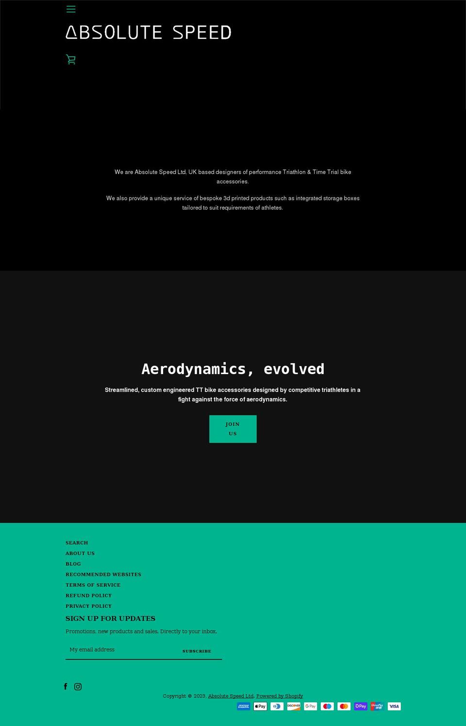 absolute-speed.com shopify website screenshot