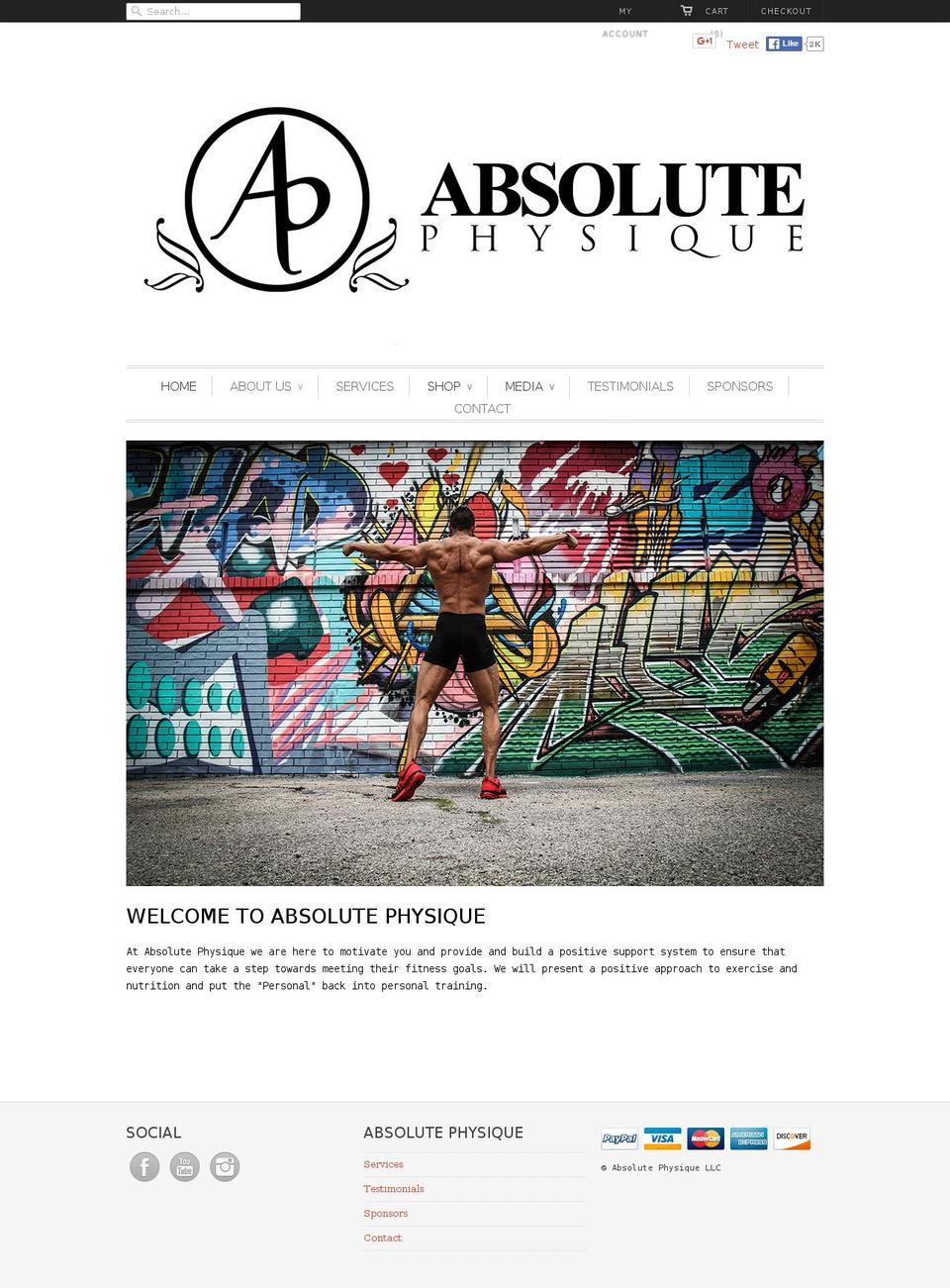 absolutephysique.com shopify website screenshot