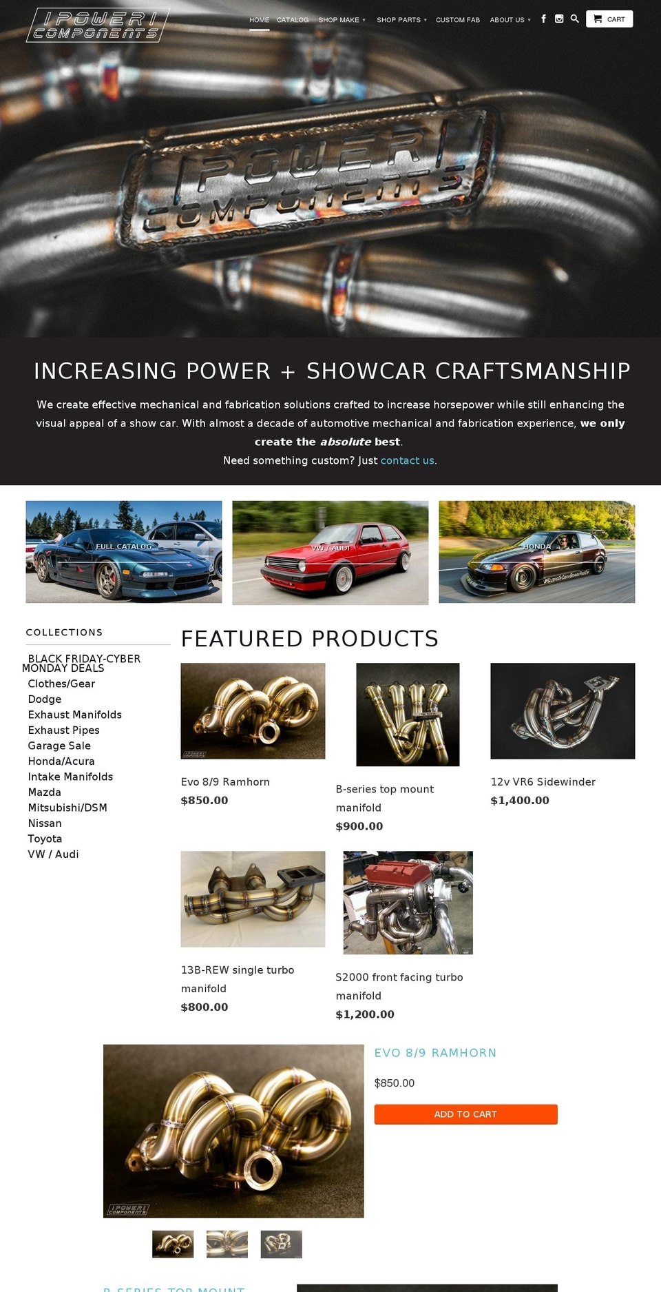 absolutepowercomponents.com shopify website screenshot