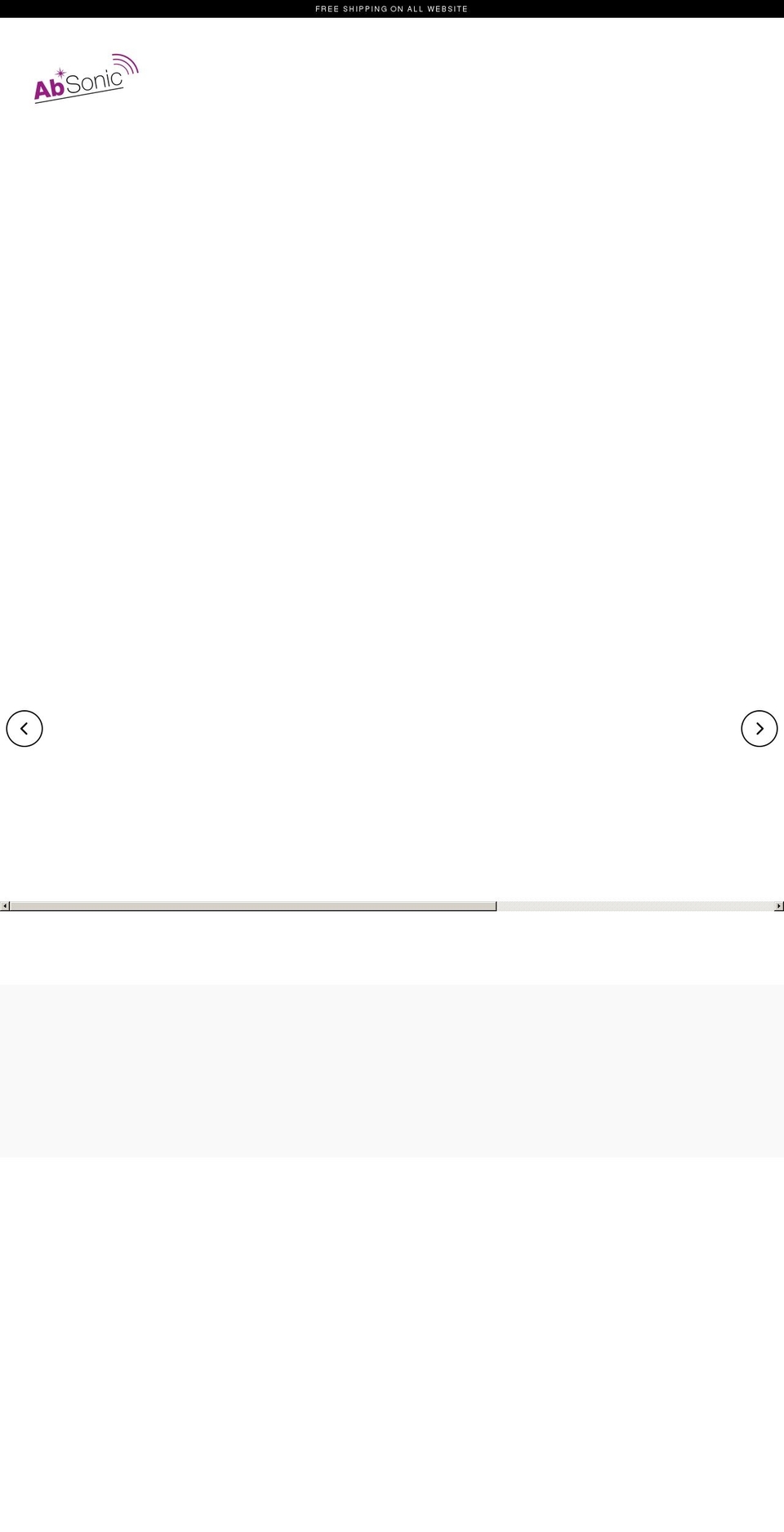 absonic.com shopify website screenshot