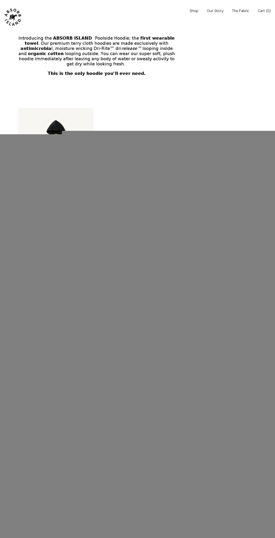 absorbisland.com shopify website screenshot