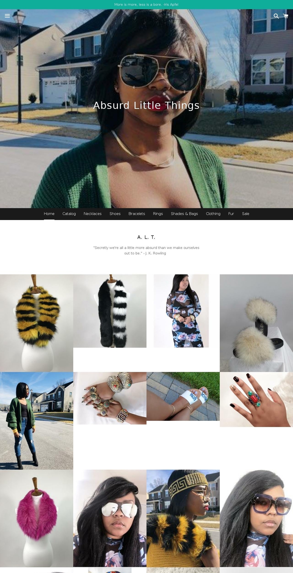 absurdlittlethings.com — Shopify storefront screenshot