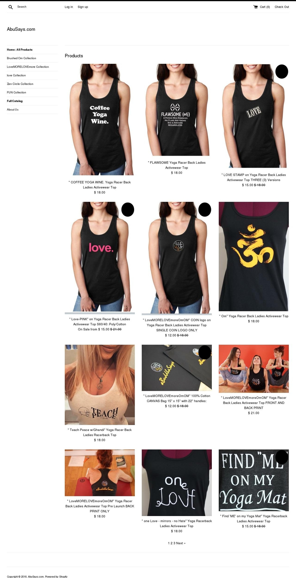 abusays.com — Shopify storefront screenshot