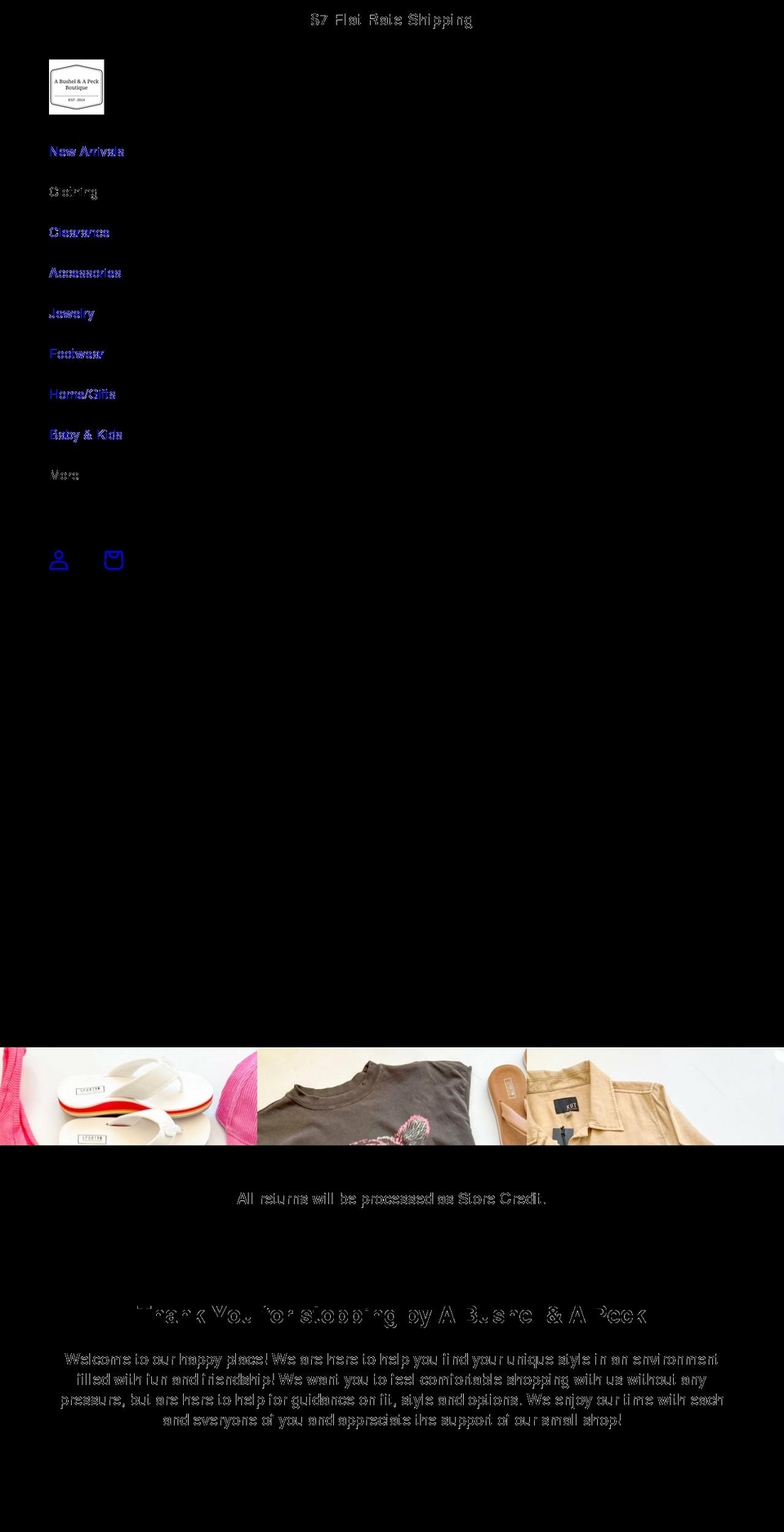 abushelandapeckmn.com shopify website screenshot