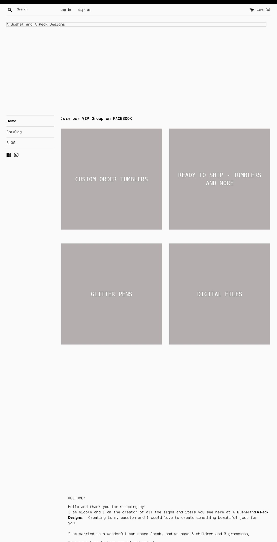 abushelandapeckshop.com shopify website screenshot